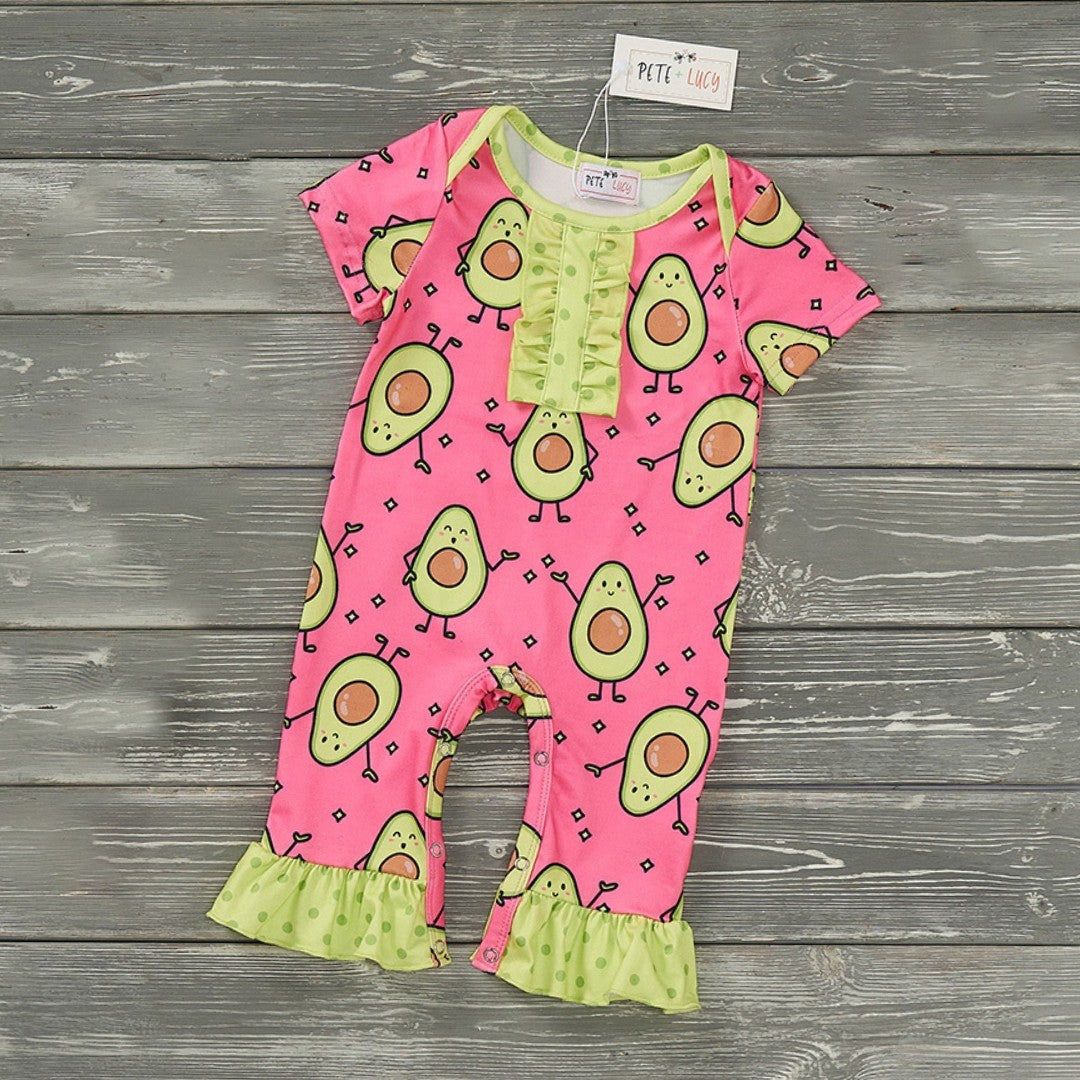 Adorable Avocados Girl Infant Romper