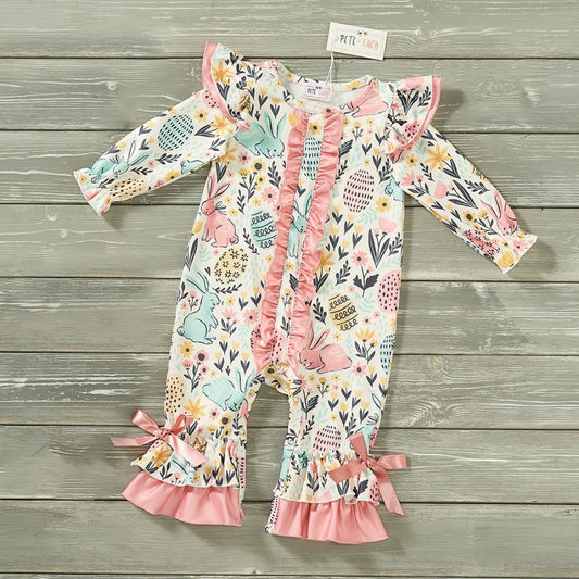 Bunnies in Bloom - Girl Infant Romper