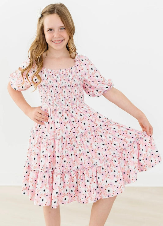 Whimsical Wildflowers Smocked Ruffle Dress