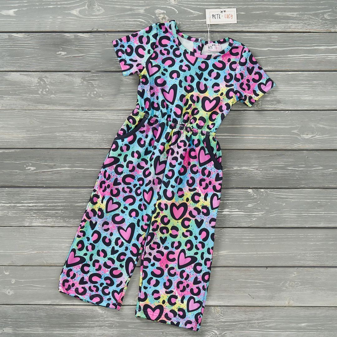 Leopard Love Girls Jumpsuit