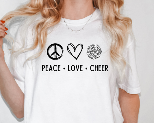 Peach Love Cheer Tee Shirt